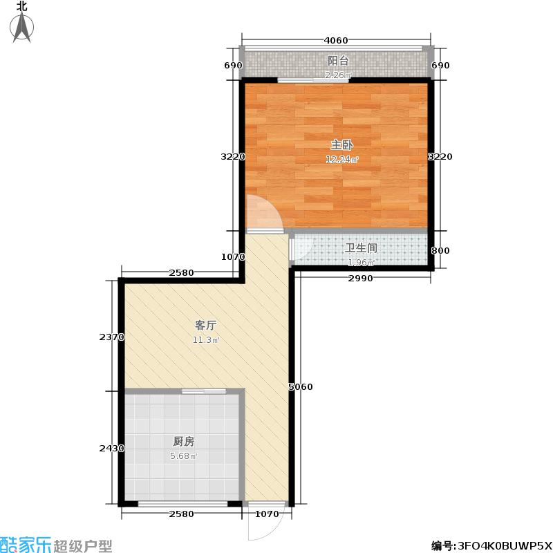 1室1厅1卫1厨 50㎡及以下  ***标准户型图 建筑面积:37平方米户型图报