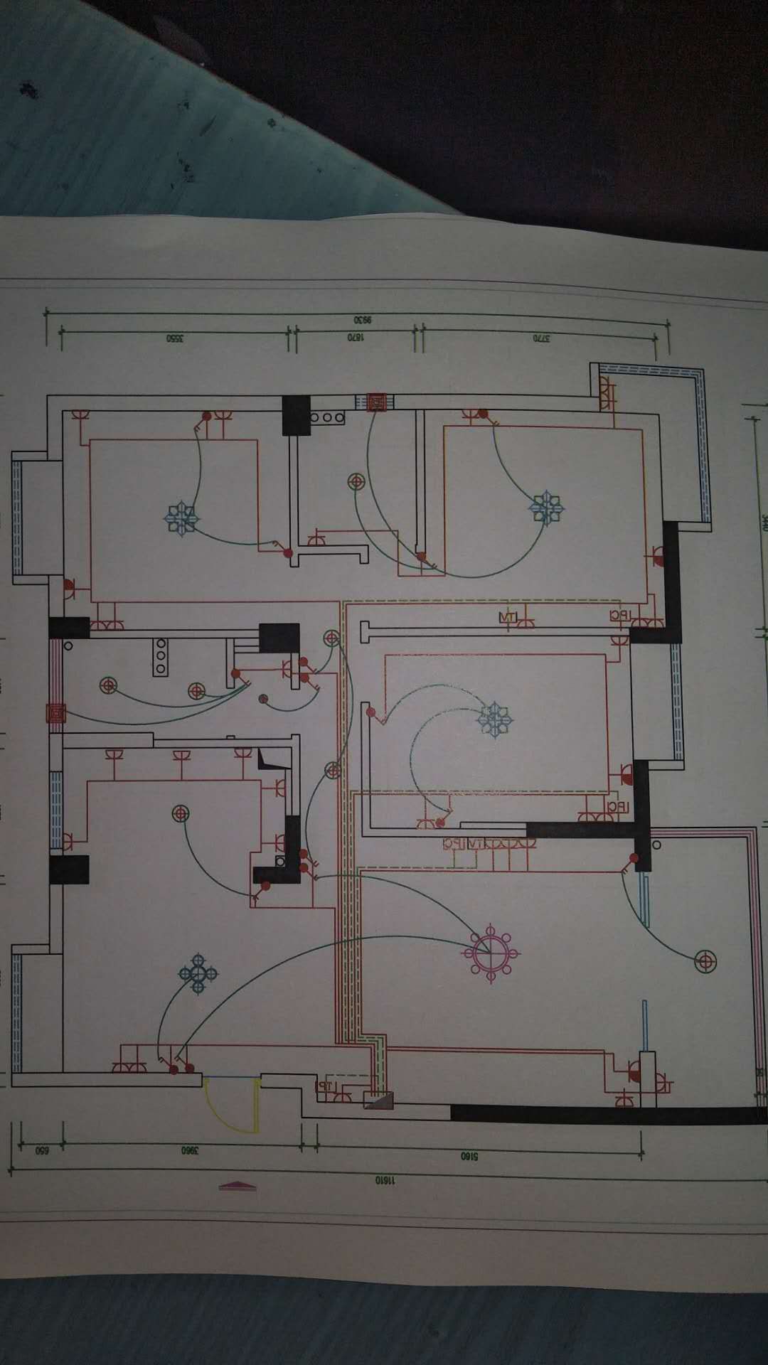 客厅电路设计配线图图片