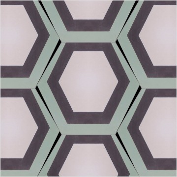 Avant garde Bespoke Tiles,Hexagonal Brick,Earth color+Wood color