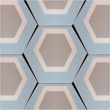 Avant garde Bespoke Tiles,Hexagonal Brick,Gray