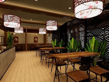 设计师张一-169平方餐厅设计装修效果图