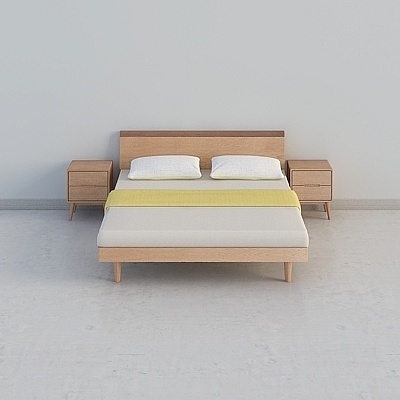 Minimalist Wood Bed Sets,Earth color