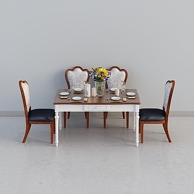 American Neoclassic Contemporary Dining Sets,Earth color