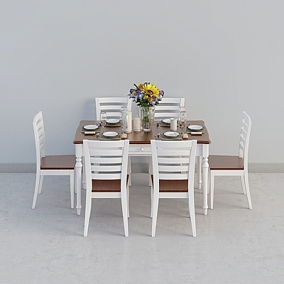 Contemporary Neoclassic American Dining Sets,Earth color