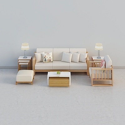 European Minimalist New Chinese Modern Sofa Sets,Black+Earth color+Gray