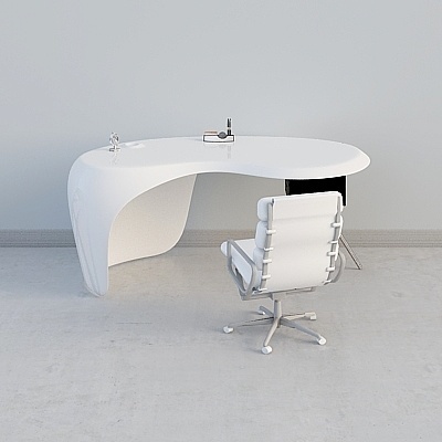 Modern white office Desk combination
