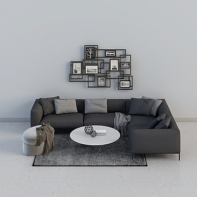 Modern modern Asian Sofa Sets,Earth color+Black