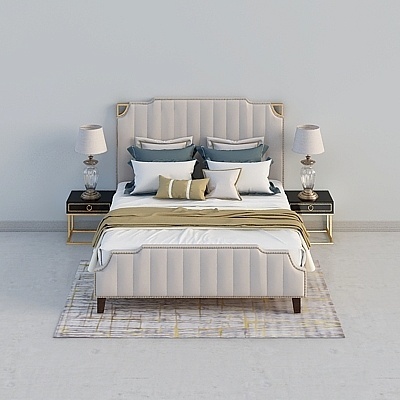 American Modern Bed Sets,Earth color