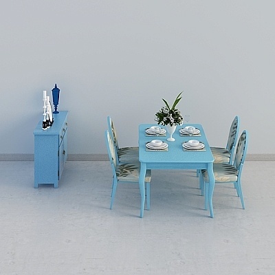 Neoclassic Contemporary Dining Sets,Earth color+Black+Blue+Green