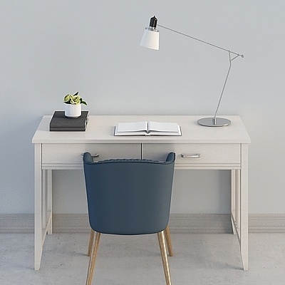 Simple European Modern Home Office,Earth color+Gray