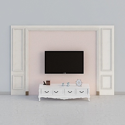 Simple European Luxury TV Sets,Gray+Black