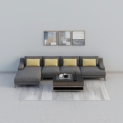 Modern Asian Sofa Sets,Gray