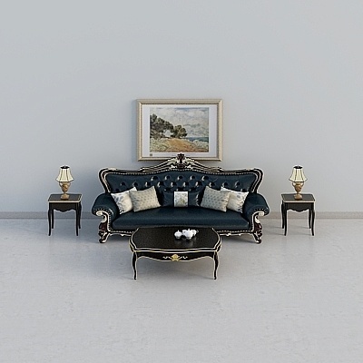 Luxury Art Moderne American Sofa Sets,Earth color