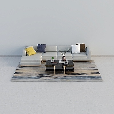 Simple European Asian Modern Sofa Sets,Black+Earth color+Gray+Wood color