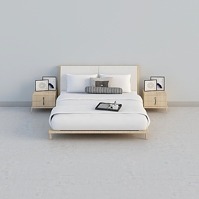 Modern Minimalist Asian Bed Sets,Gray+Black