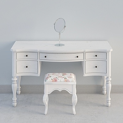 Luxury Simple European Dressers Sets,White+Gray