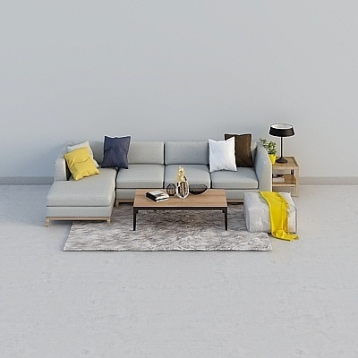 Simple European Asian Modern Sofa Sets,Black+Wood color+Earth color+Gray