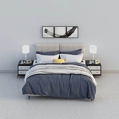 Modern Transitional modern Bed Sets,Gray+Black