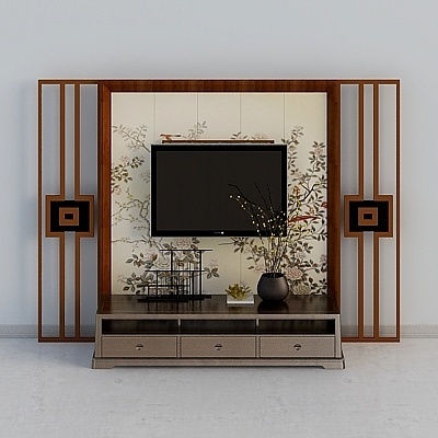 New Chinese style TV Cabinet ornaments combination
