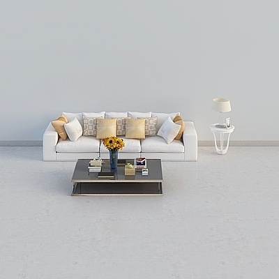 Modern Sofa Sets,Wood color+Earth color+White