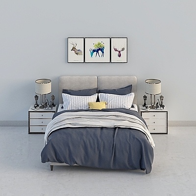 Transitional Modern modern Bed Sets,Gray+Black