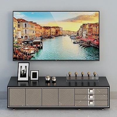 Modern New Chinese TV Sets,Earth color+Black
