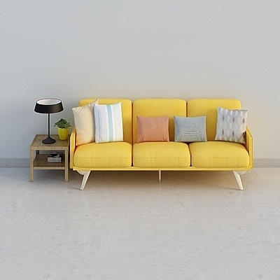 Asian Modern Sofa Sets,Gray+Orange
