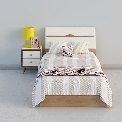 Contemporary Modern Bed Sets,Earth color+White