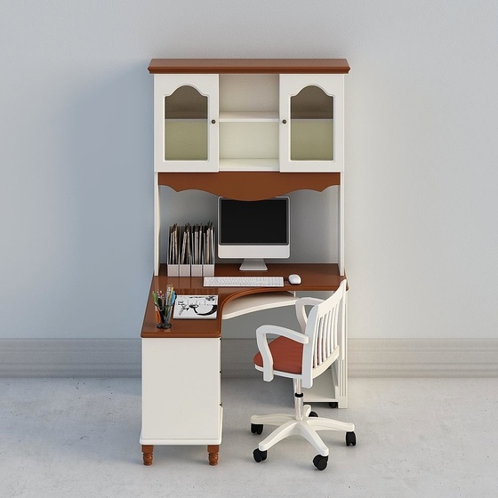 Neoclassic Desk & Chair Sets,Desk Sets,White
