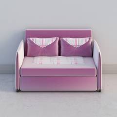 BKKJ-C-1#-1（紫色）现代沙发床3D模型