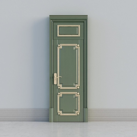 American Neo-classical Interior Doors,Gray+Green