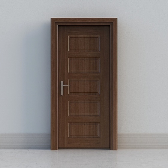 New Chinese Minimalist Modern Interior Doors,Black+Gray+Earth color