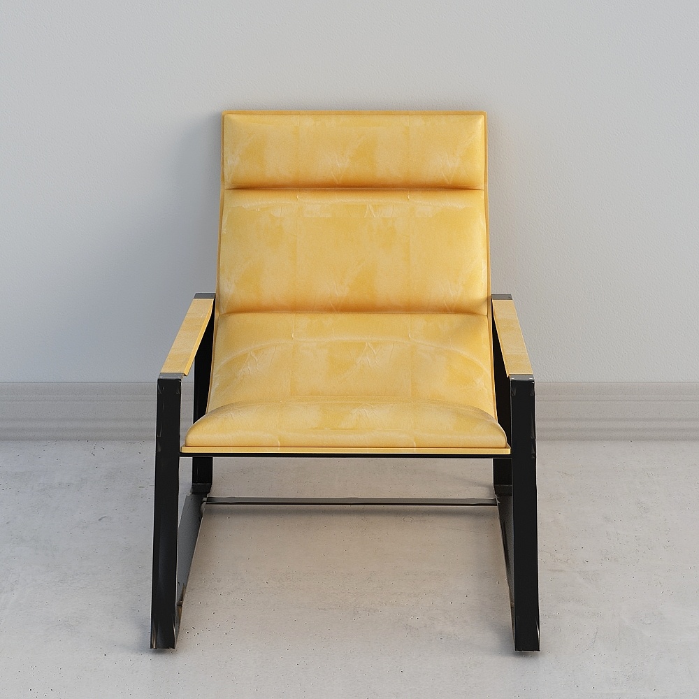 现代黄色单人沙发Single Sofa