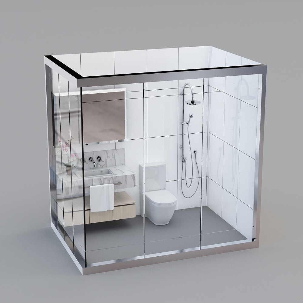 现代-浴室淋浴房3