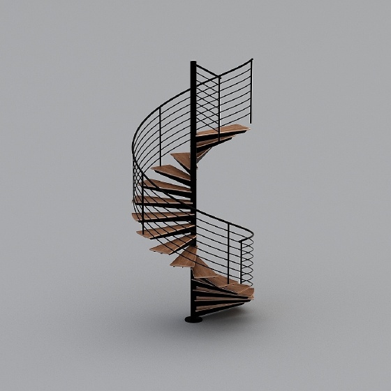 Minimalist Modern Stairs,Black+Earth color+Gray
