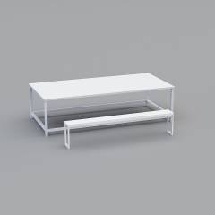 桌椅丁河小学3D模型