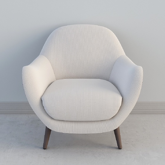 Contemporary Single Sofa,Seats & Sofas,Single Sofa,White