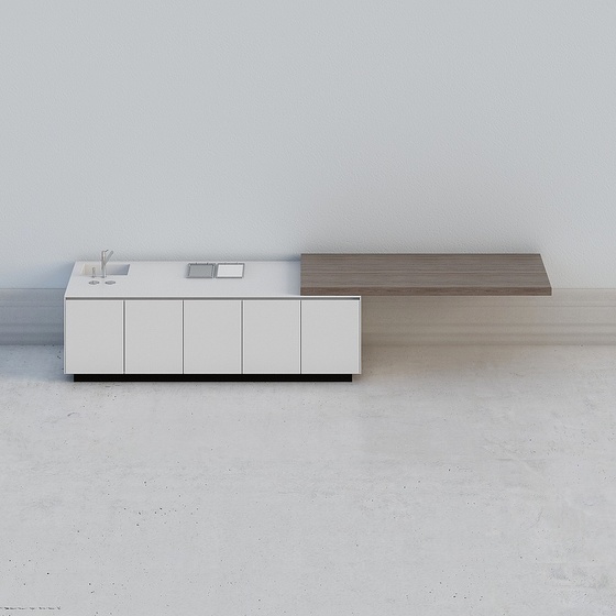 Modern Art Moderne Contemporary Kitchen Cabinets,Black+Gray
