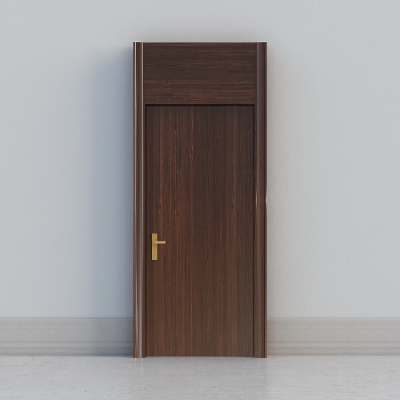 minimal brown high door