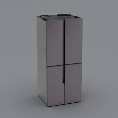 长虹美菱-十字对开门冰箱BCD-506WQ3S3D模型