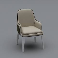 L-CY001B餐椅3D模型