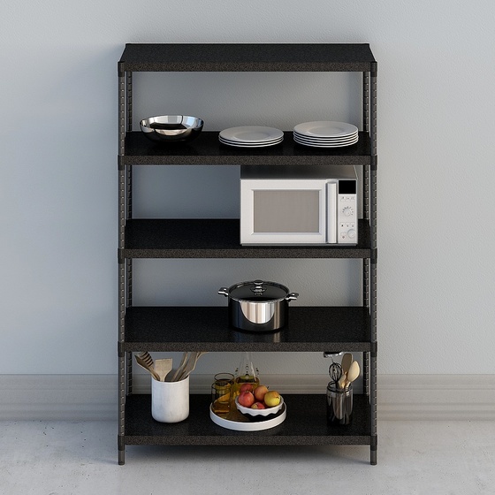 Modern Shelves,Rack,Black+Earth color,1-2m