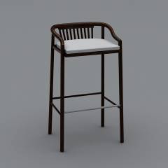 605-BY 吧椅3D模型