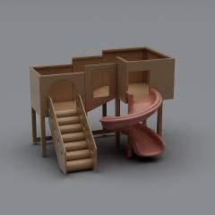 滑梯3D模型
