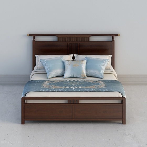 Asian Twin Beds,Twin Beds,Earth color