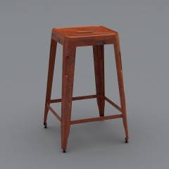 工业吧椅3D模型