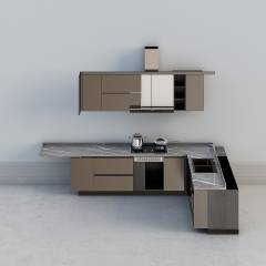 现代风格厨房橱柜 103D模型
