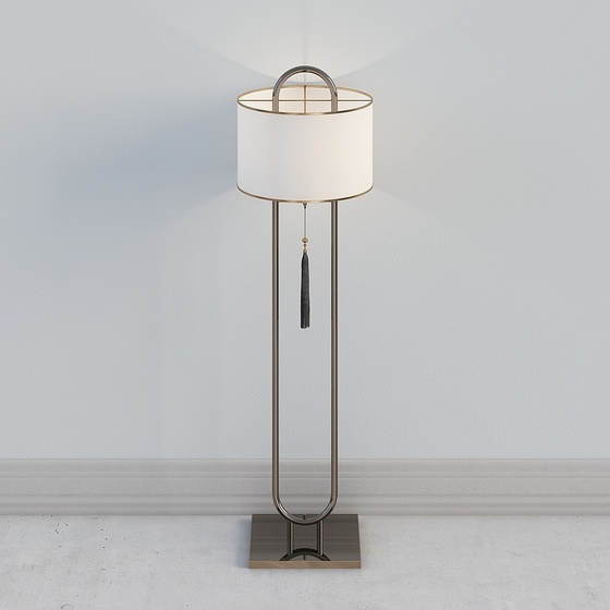 Modern Asian modern Transitional Floor Lamps,Gray