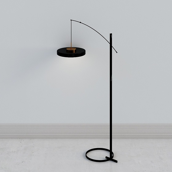 Asian Modern Transitional Floor Lamps,Black