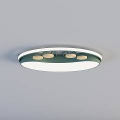 三维灯都·TX-北欧现代简约儿童房创意水母吸顶灯-D93025-520绿色3D模型